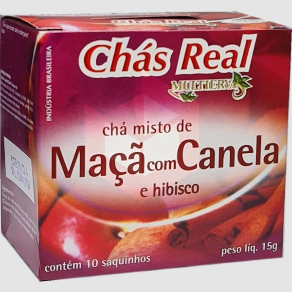 Chá de maçã com canela e hibisco envelopado Multi Ervas 10x1.5g