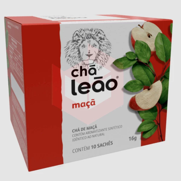 Chá de maçã envelopado Leão Fuze 10x1.6g