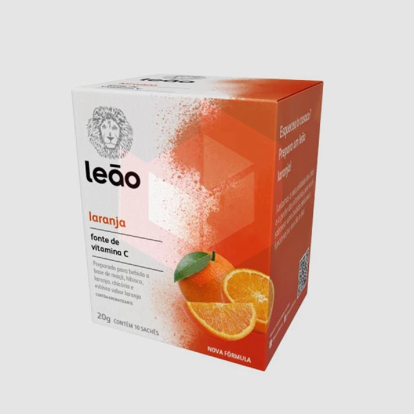 Cha vitamina C laranja Leão envelopado 10x2g     