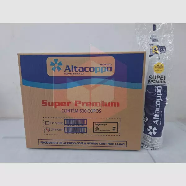 Copo Altacoppo PP transparente 770ml 20x25un