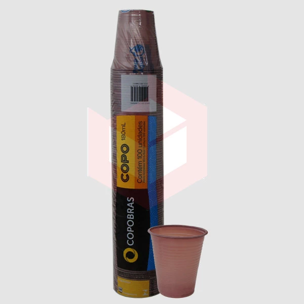 Copo Copobras pp combate 180ml CFCO-180 c/100un