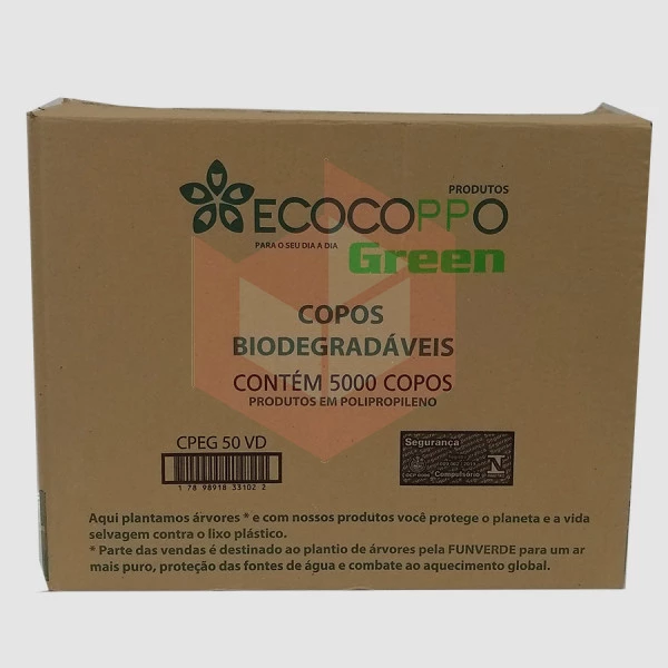 Copo Ecocoppo green bio 50ml 50x100un