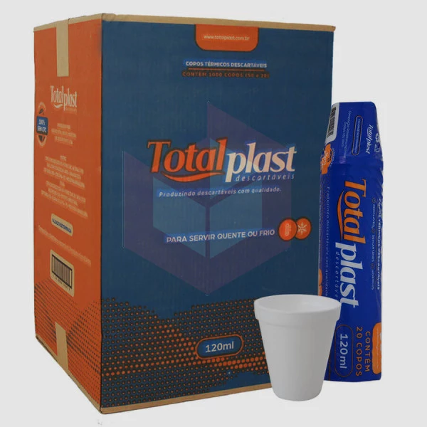 Copo termico 120ml Totalplast 50x20un