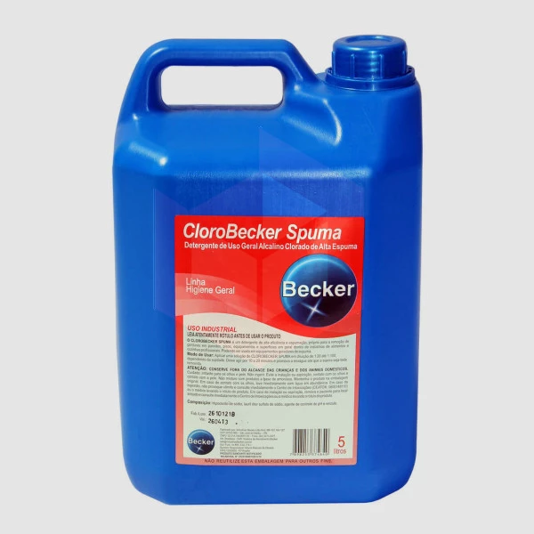 Detergente clorado clorobecker spuma 5l R-2068