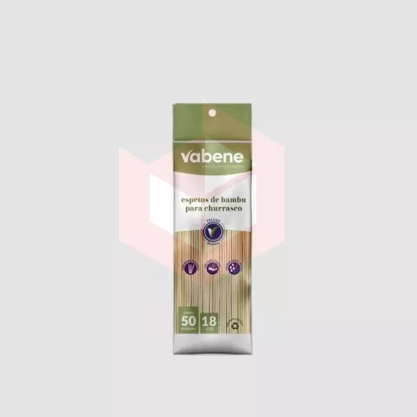 Espeto de bambu 18cm Vabene c/50un 