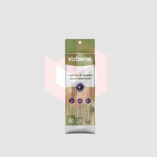Espeto de bambu 25cm Vabene c/50un 