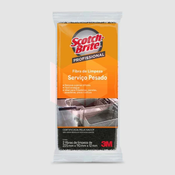 Fibra Scotch 3M Brite serviço pesado verde c/2un