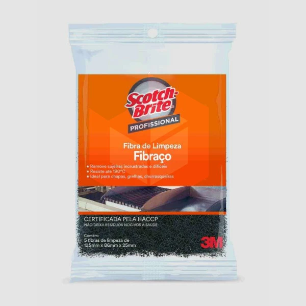 Fibraço Scotch Brite 3M azul c/5un
