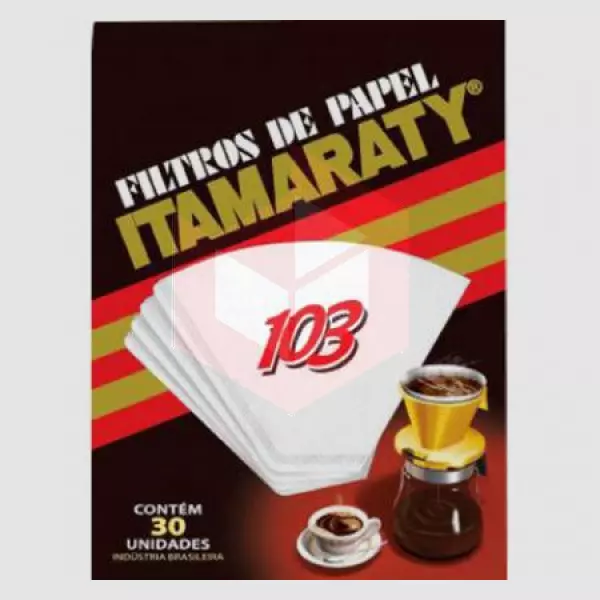 Filtro de papel para cafe Itamaraty 103 c/30un 