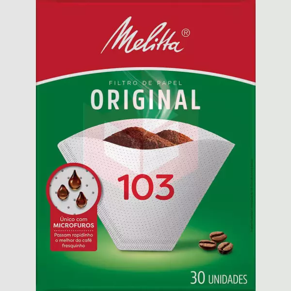 Filtro de papel para café n.103 Melitta c/30un