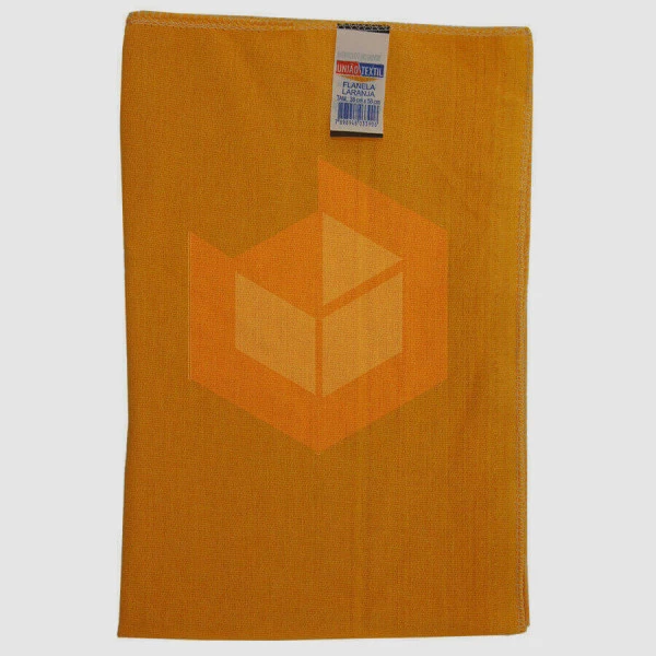 Flanela laranja 38x58cm União