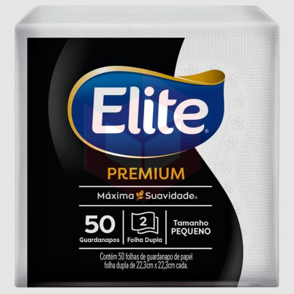 Guardanapo Elite f.dupla 22.3x22.3cm 96pctx50un