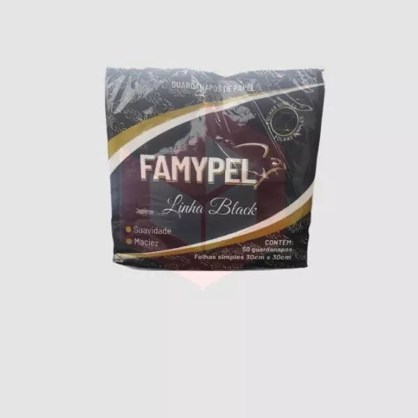 Guardanapo Famypel linha Black fs 30x30cm 20x50un