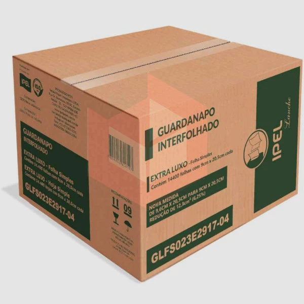 Guardanapo Ipel 9x20.5cm c/14400un  GLFS023E291704 