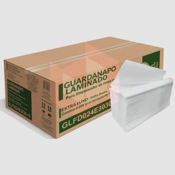 Guardanapo Ipel folha dupla 16.8x20.5cm c/6000un GLFDO243030-10