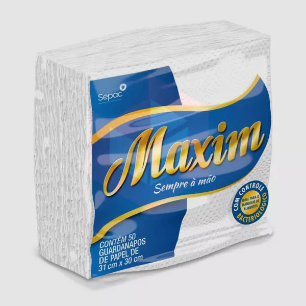 Guardanapo Maxim folha simples 31x30cm 48pctx50un