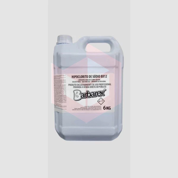 Hipoclorito de sódio 12% BX12 Barbarex 6kg