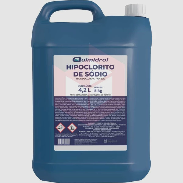 Hipoclorito de sódio 12% Quimidrol 5kg
