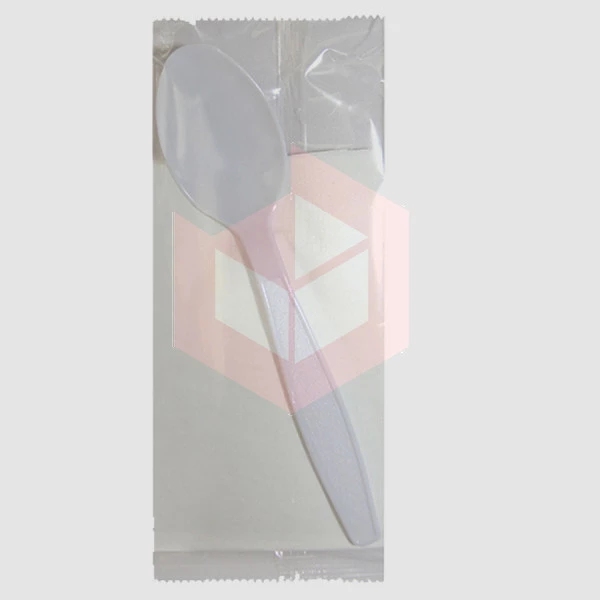 Kit colher master e guardanapo branco Plastfood c/100un