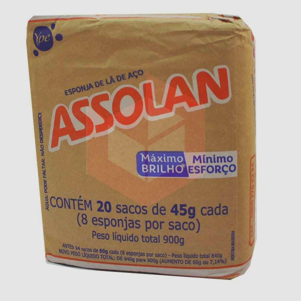 Lã de aço Assolan 20x8un