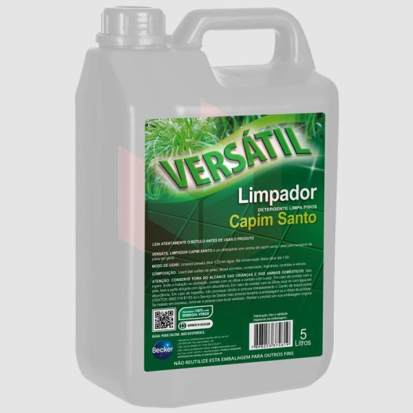Limpador perfumado Versatil capim santo 5l R-2070