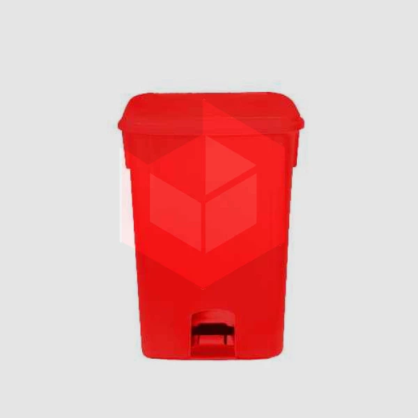 Lixeira com pedal 15l vermelha Bralimpia CP1SVM