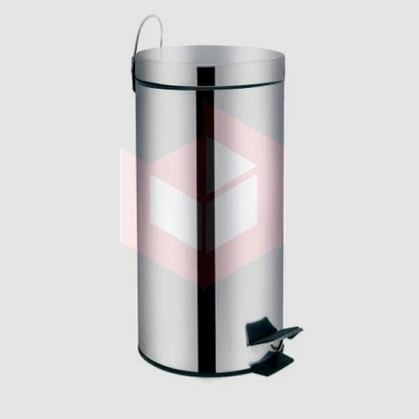 Lixeira com pedal 30l inox agata Mor 8225