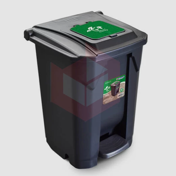Lixeira com pedal 60l preta Arqplast 25752