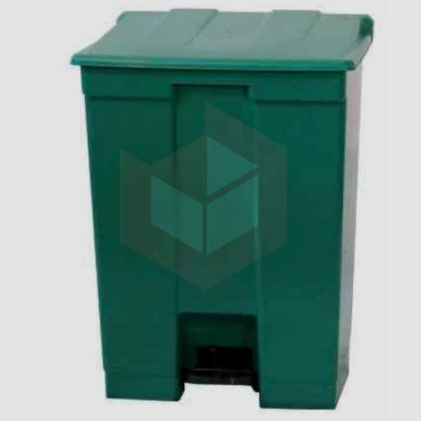 Lixeira com pedal 60l verde Bralimpia CP6SVD