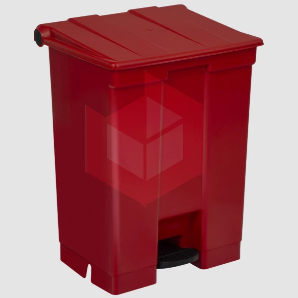 Lixeira com pedal 60l vermelha Bralimpia CP6SVM