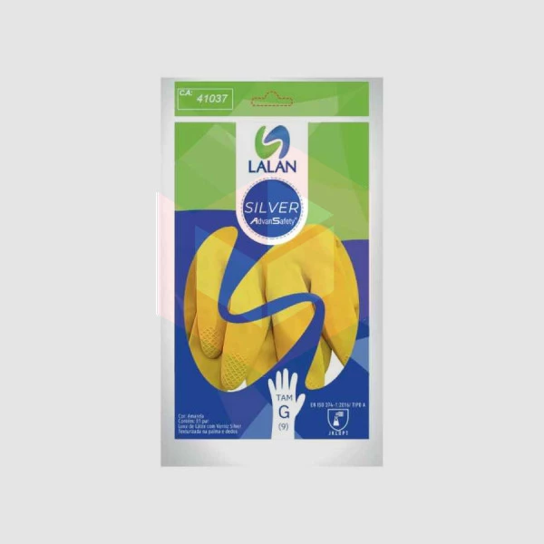 Luva amarela grande Silver Lalan