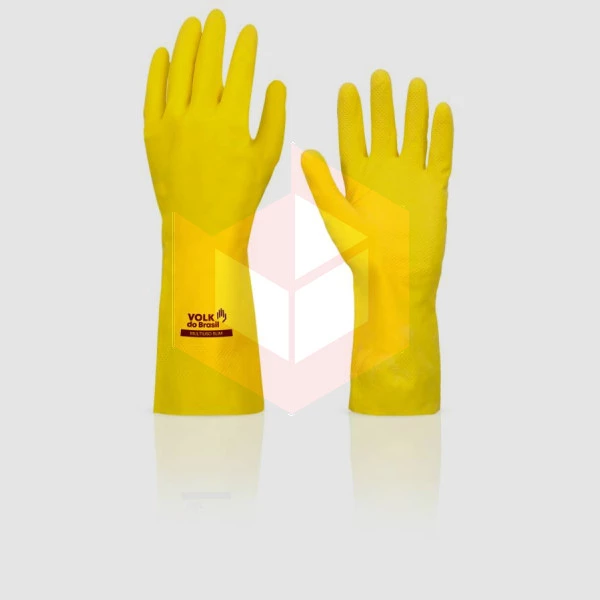 Luva amarela grande slim multi uso Volk 