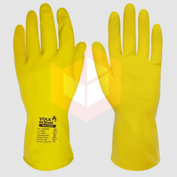 Luva amarela média multi uso Volk 