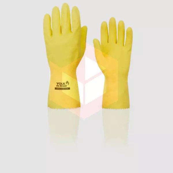 Luva amarela media slim verniz silver Volk