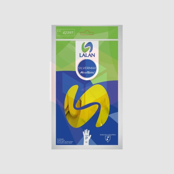 Luva amarela pequena Silvermax Lalan