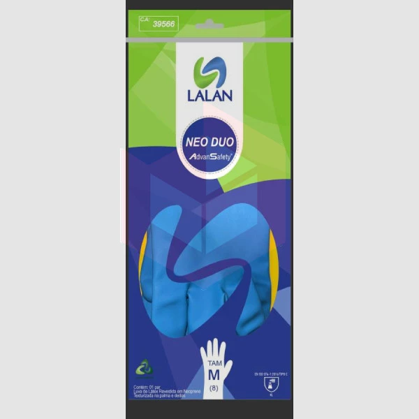 Luva bicolor neo duo media Lalan