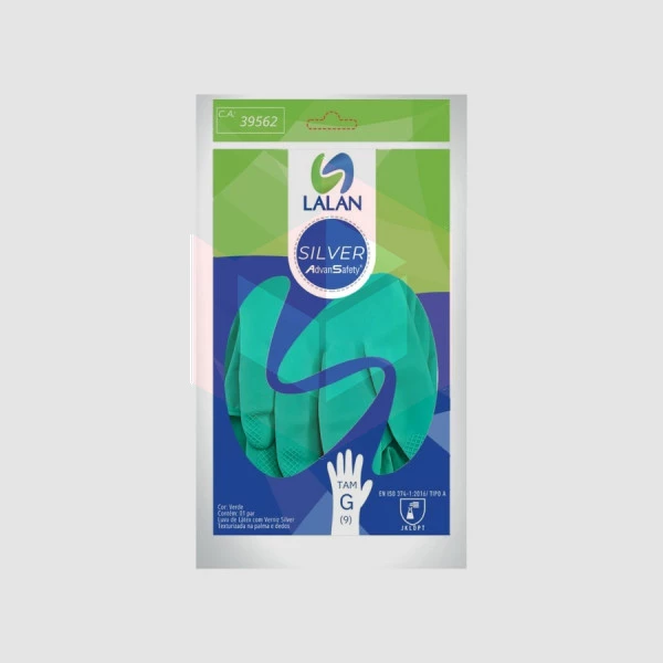 Luva verde grande Silver Lalan