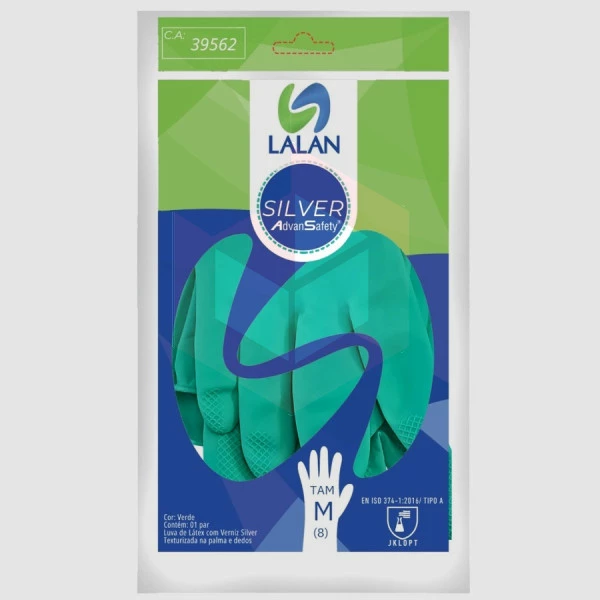 Luva verde media Silver Lalan