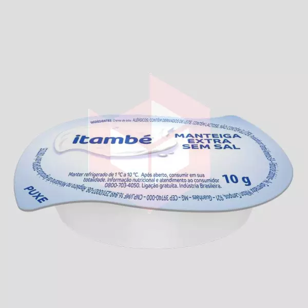 Manteiga extra sem sal Itambe 192x10g