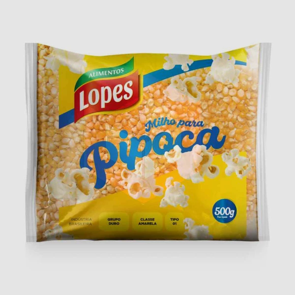 Milho para pipoca Lopes 500g