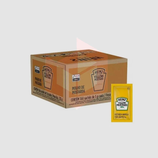 Mostarda amarela sache Heinz 144x5g