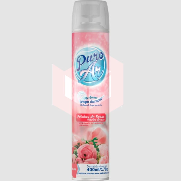Odorizador 400ml petalas de rosa Puro Ar