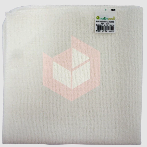 Pano de microfibra branco 39x39cm Martins r-3019
