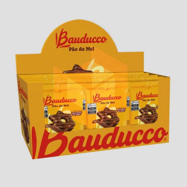 Pao de mel com cobertura de chocolate Bauducco 15x30g 