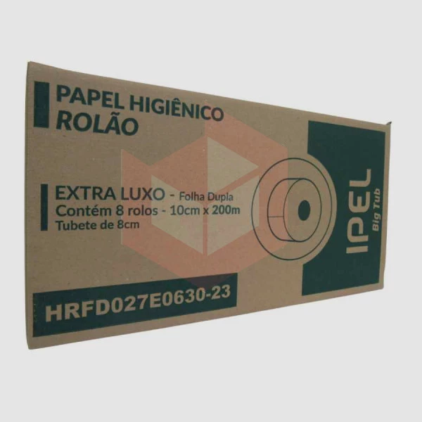 Papel higienico Ipel folha dupla Bigtub 8x200m HRFD027E0630-23 
