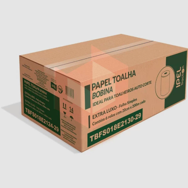 Papel toalha Indaial Ipel Traction 6x20x200 TBFS018E2130-29