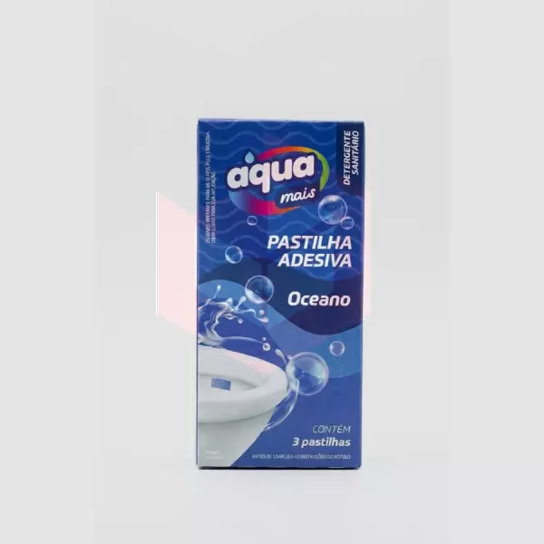 Pastilha adesiva sanitaria oceano Saniplus c/3un