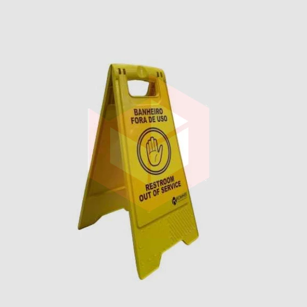 Placa sinalizadora banheiro fora de uso Romher