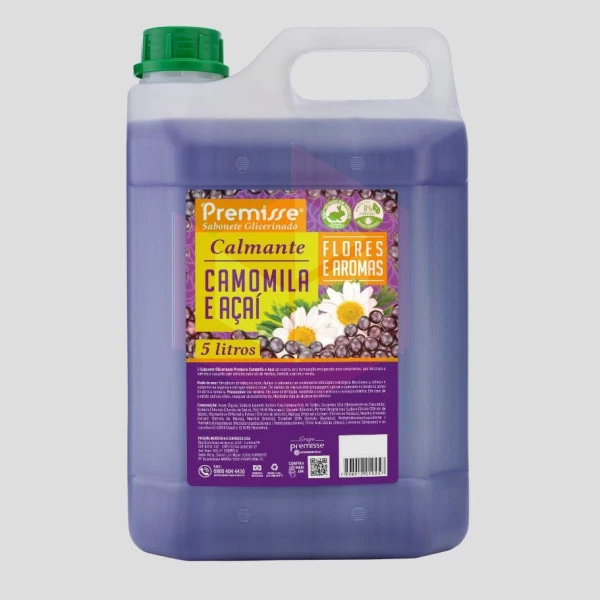 Sabonete camomila e acai flores aromas Premisse 5l