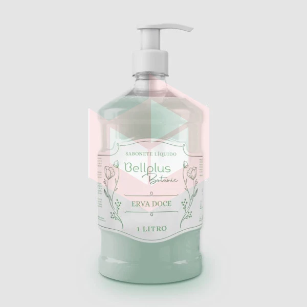 Sabonete liquido erva doce Bellplus Botanic com pump 1l